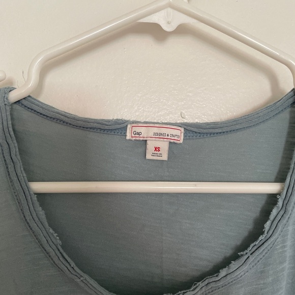 Gap Flowy Blue Tiered Tank - Picture 4 of 4